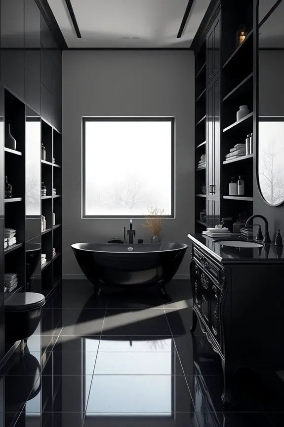 elegant black storage solutions