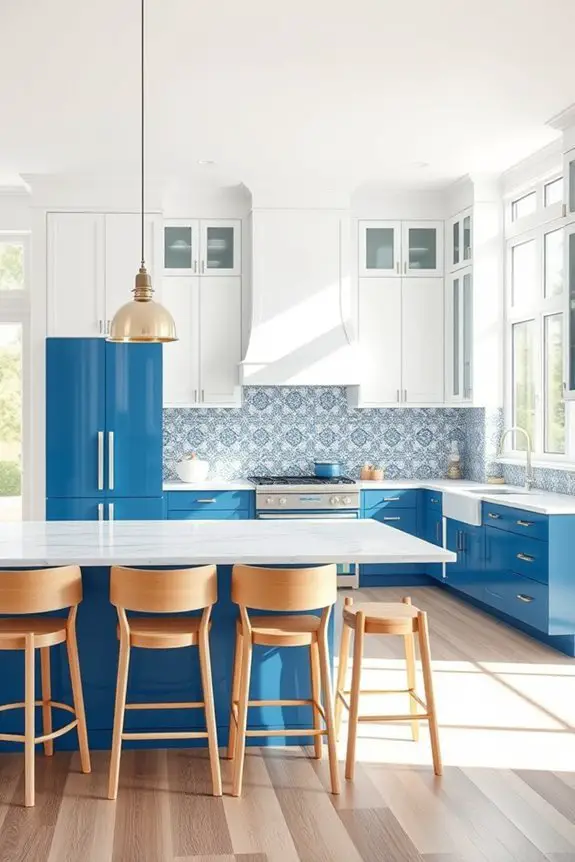 elegant blue white harmony