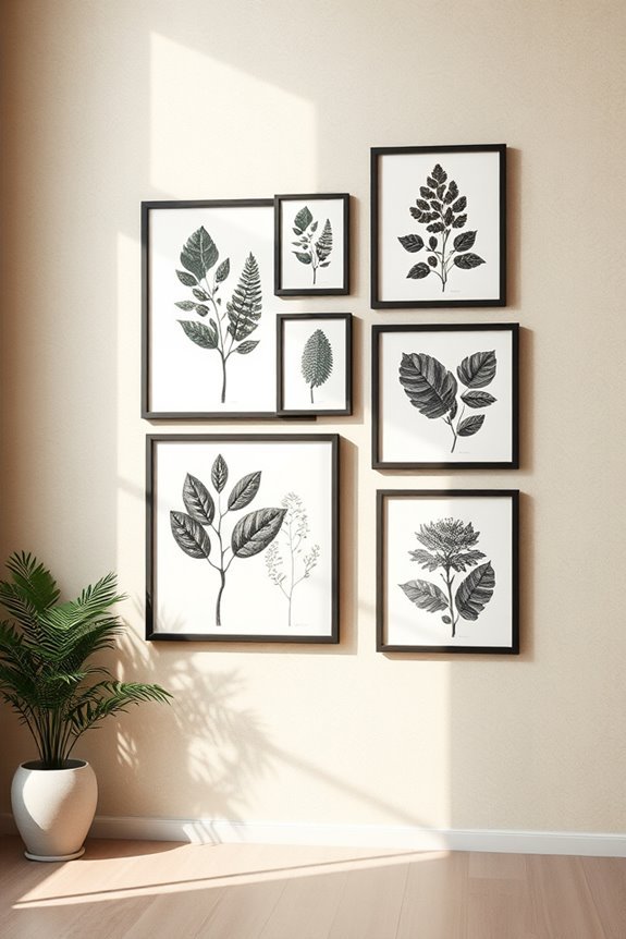 elegant botanical wall art