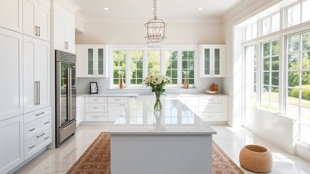 elegant bright white kitchens