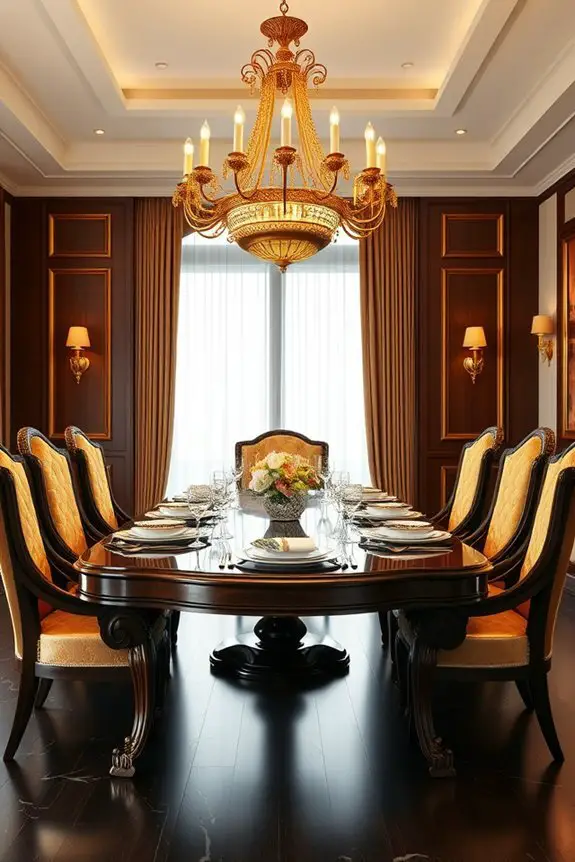 elegant brown and gold