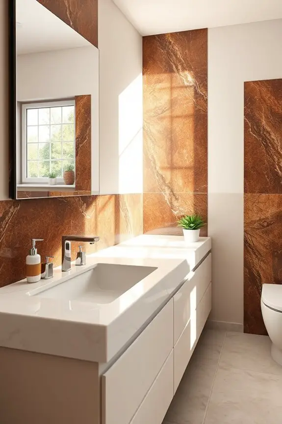elegant brown granite backsplashes