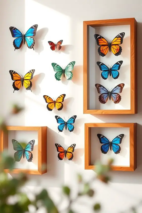elegant butterfly display showcase