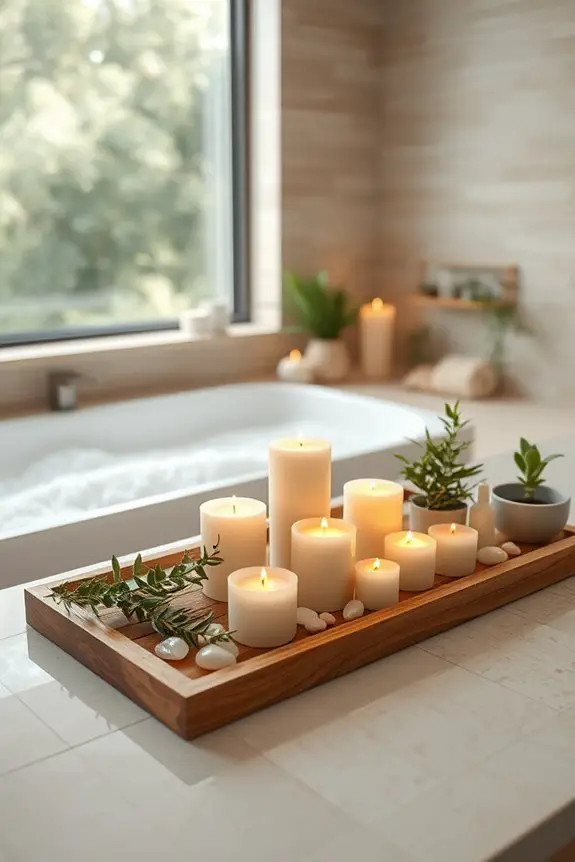elegant candle ambiance creation