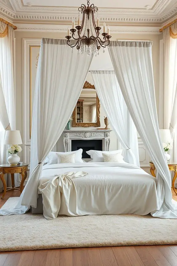 elegant canopy bed retreat