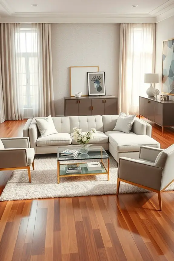 elegant chaise lounge placement