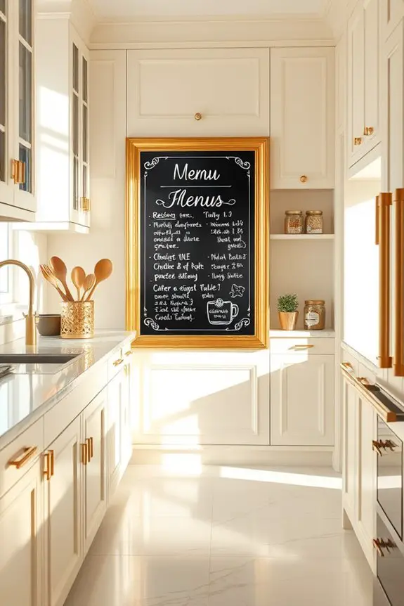 elegant chalkboard menu displays