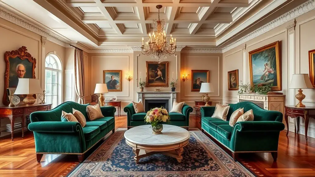elegant classical living rooms