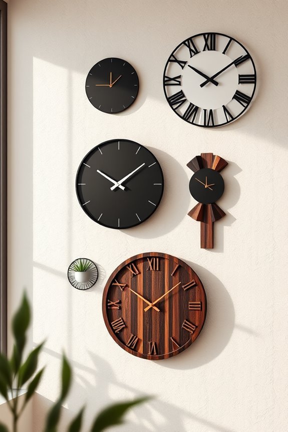 elegant clocks enhance decor