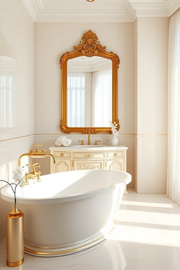 elegant cream and gold