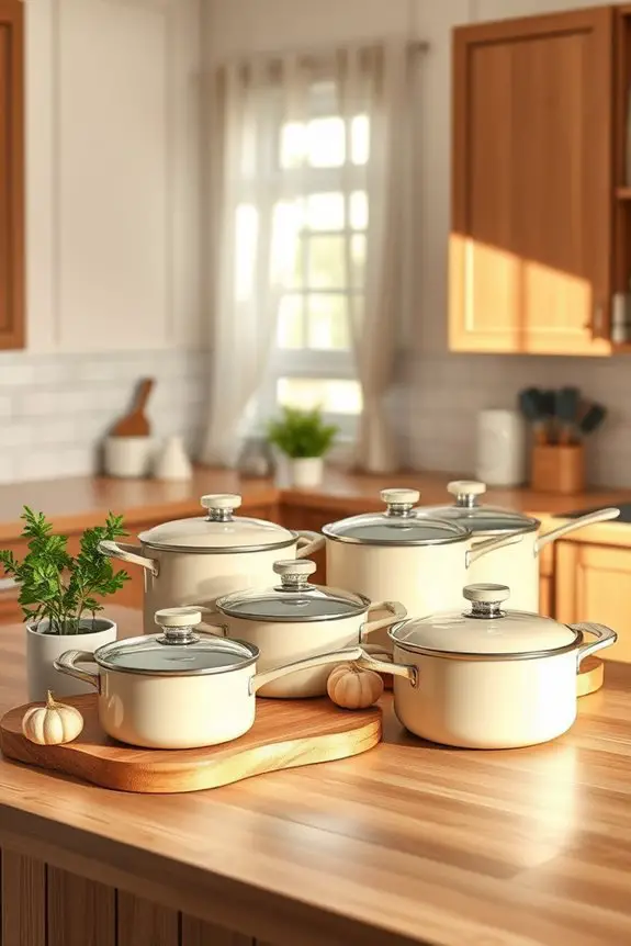 elegant cream cookware trend