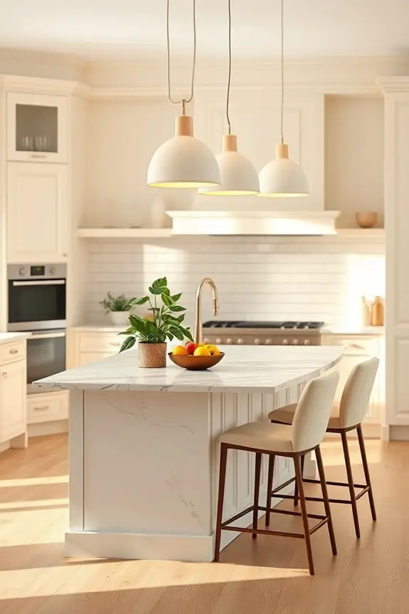 elegant cream pendant lights