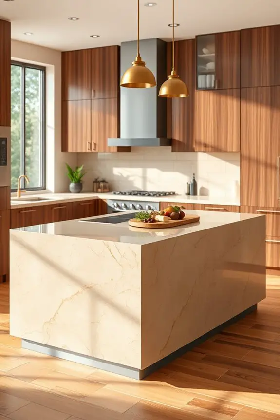 elegant creamy brown quartz
