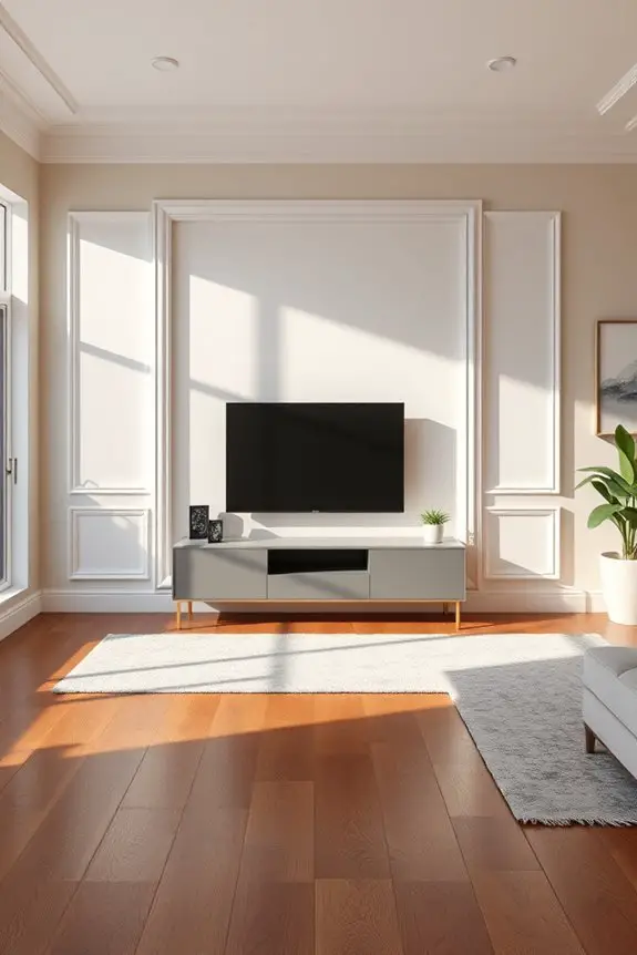 elegant crown molding accents