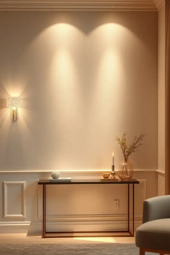 elegant crystal accent lighting