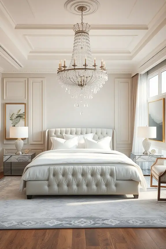 elegant crystal chandelier ambiance