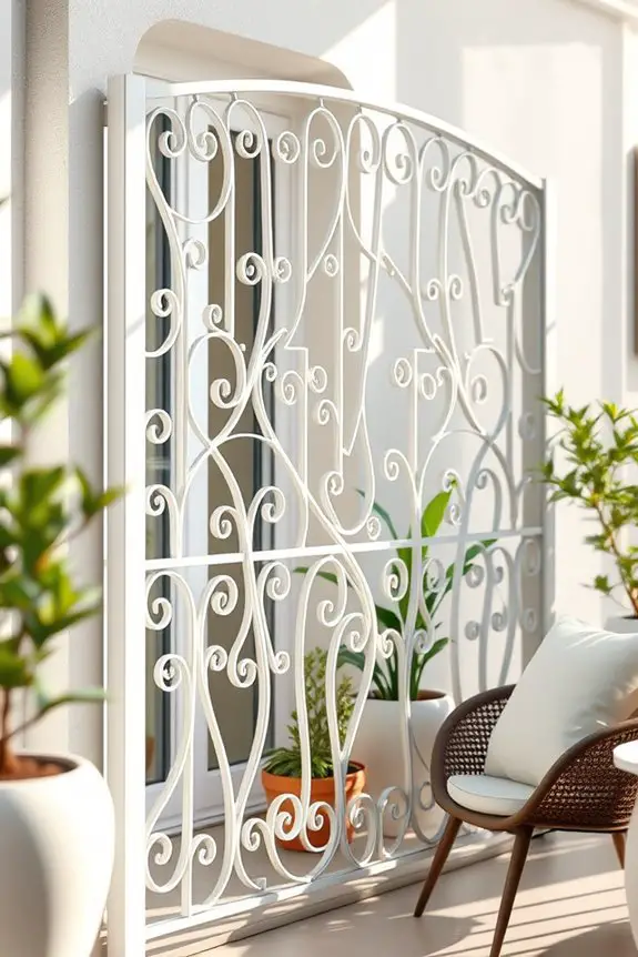 elegant curved balcony grills