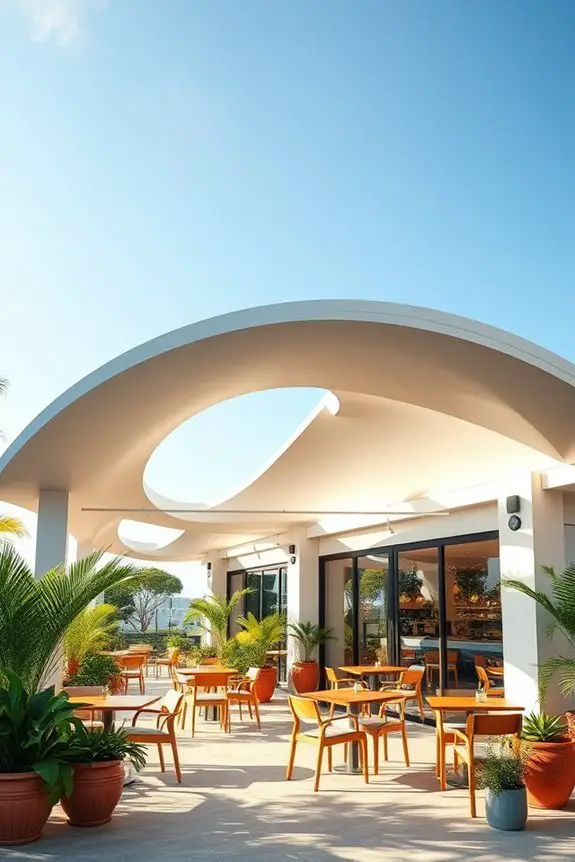 elegant curved roof designs