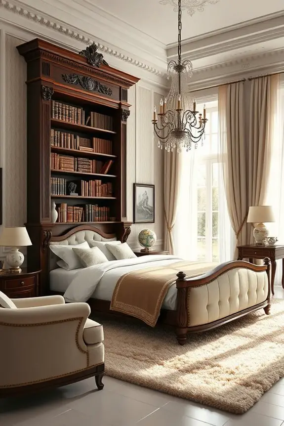 elegant custom bookcases enhance