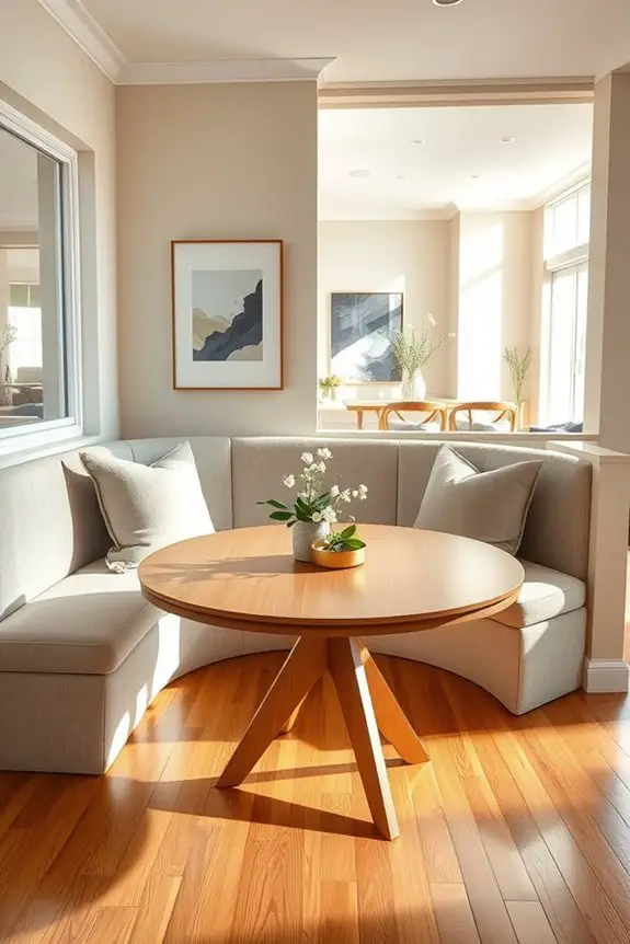 elegant custom dining nook