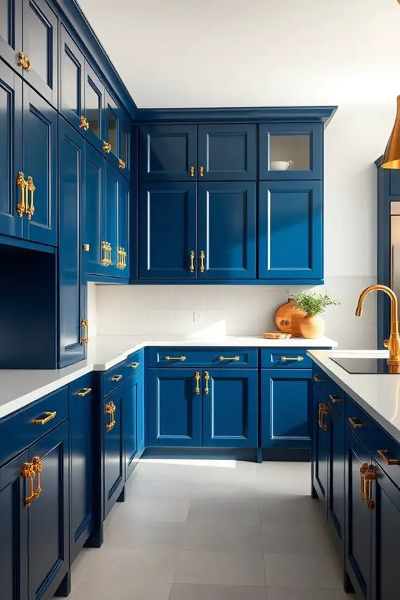 elegant dark blue sophistication