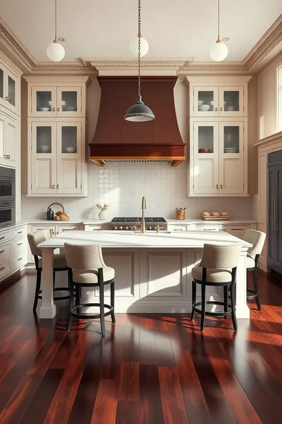elegant dark wood flooring