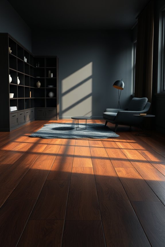 elegant dark wood flooring