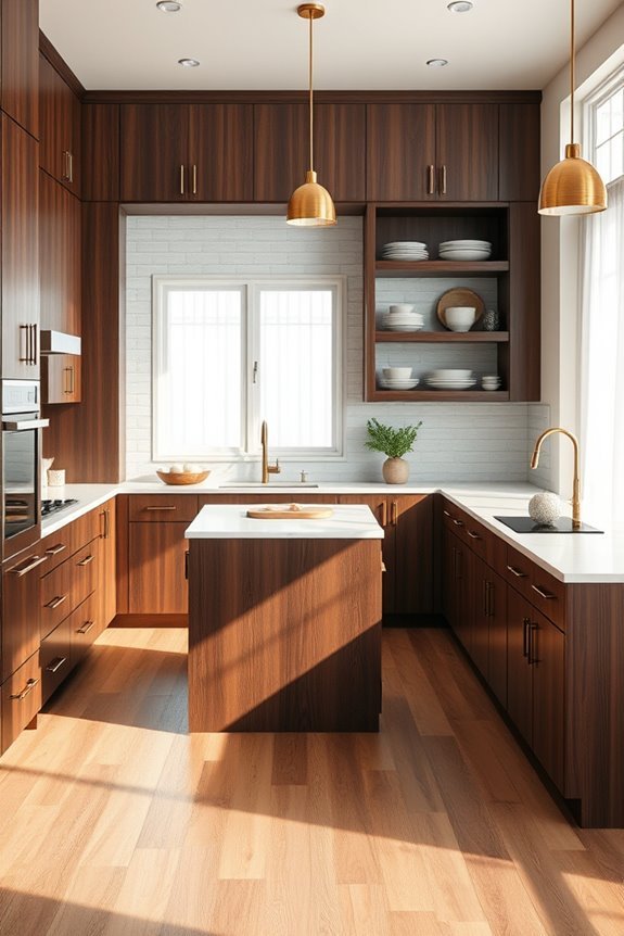 elegant dark wood kitchens