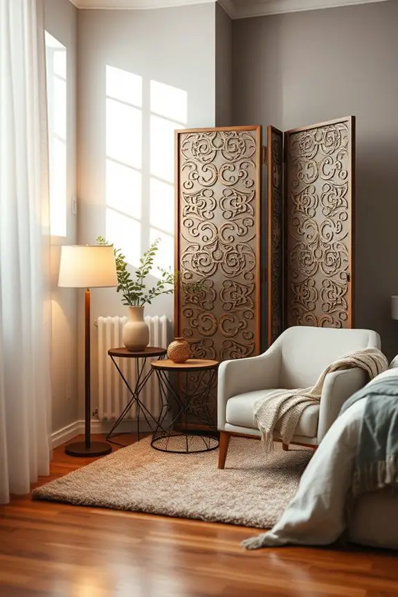 elegant decorative screens enhance