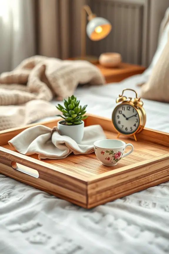 elegant decorative tray arrangements