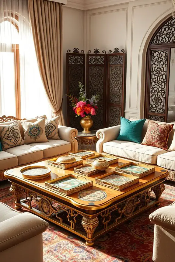 elegant decorative tray displays
