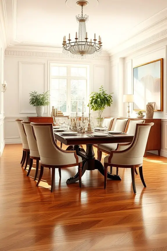 elegant dining ambiance creation