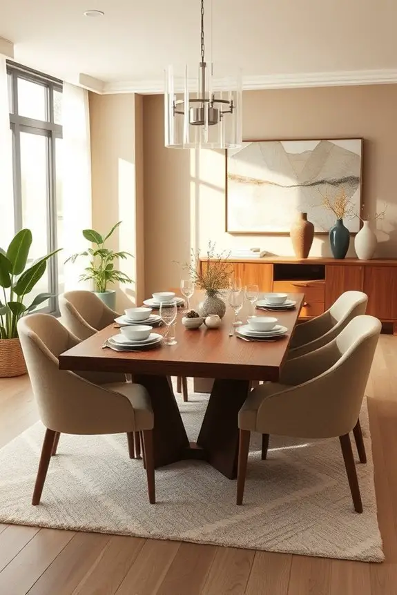 elegant dining atmosphere creation