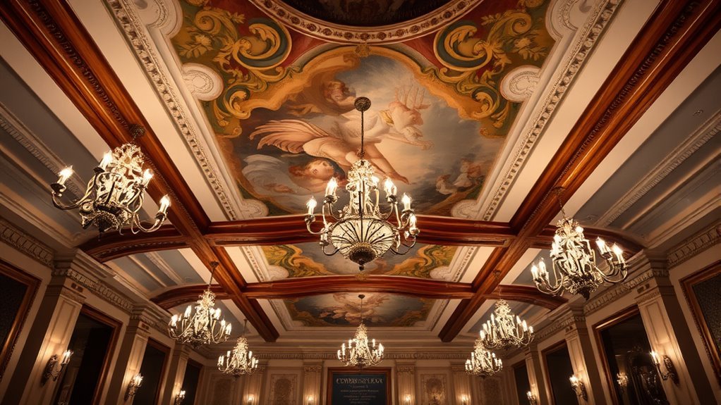 elegant dining room ceilings