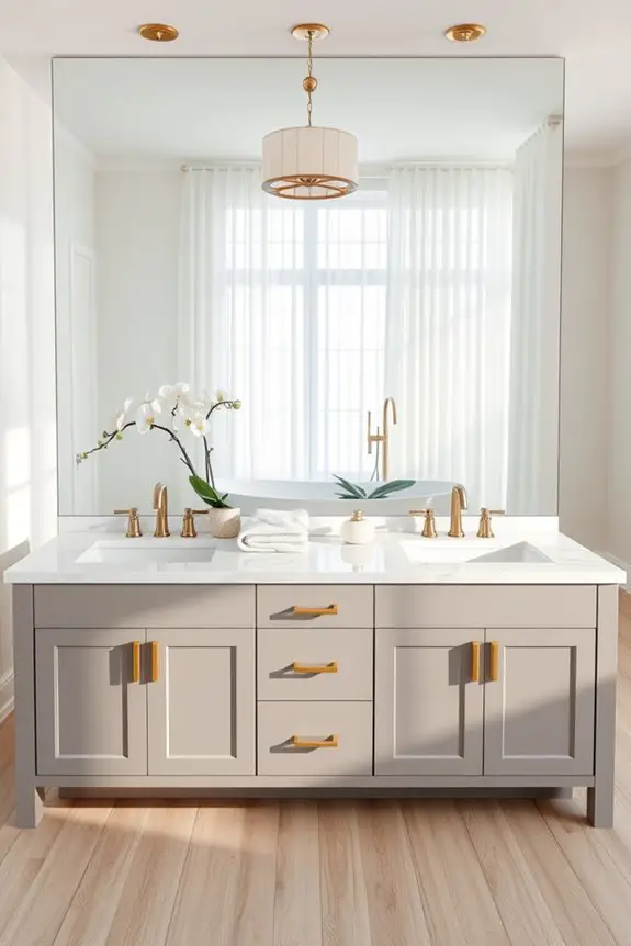 elegant dual vanity design