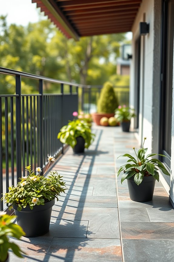 elegant durable balcony flooring