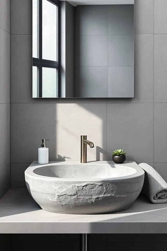 elegant durable grey sinks