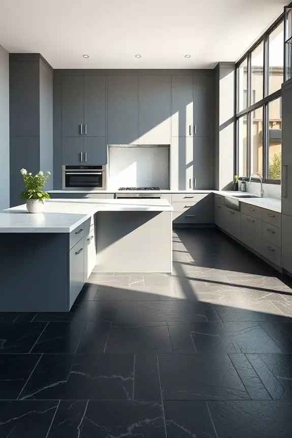 elegant durable kitchen flooring