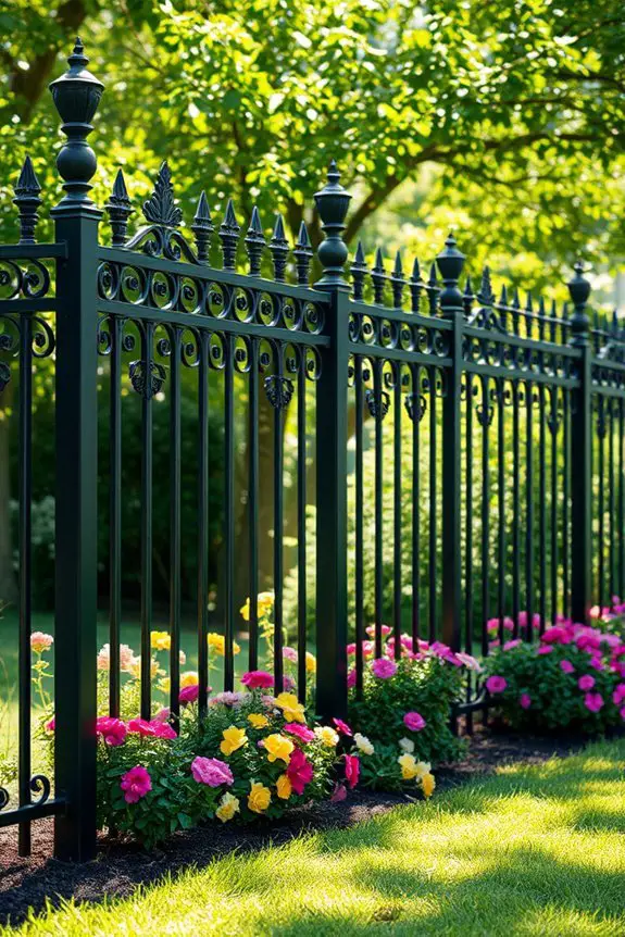 elegant durable metal fencing