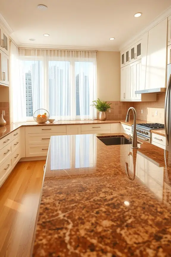 elegant durable warm countertops