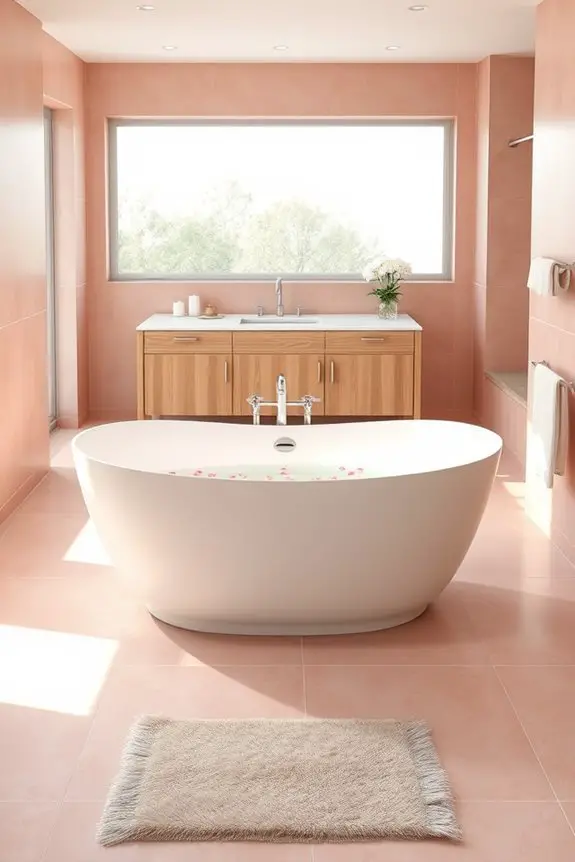 elegant dusty rose accents
