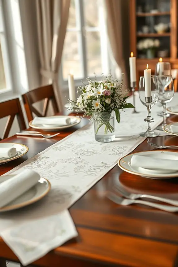 elegant easter table runners