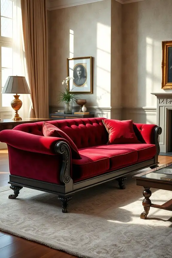 elegant empire style sofa