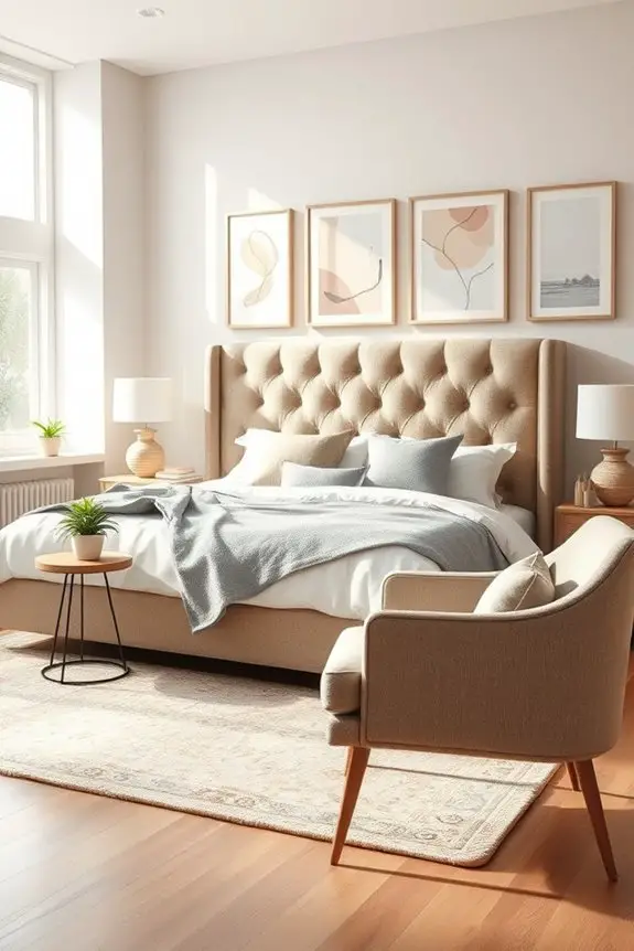 elegant fabric headboard diy