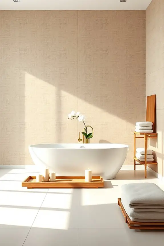 elegant fabric wall design