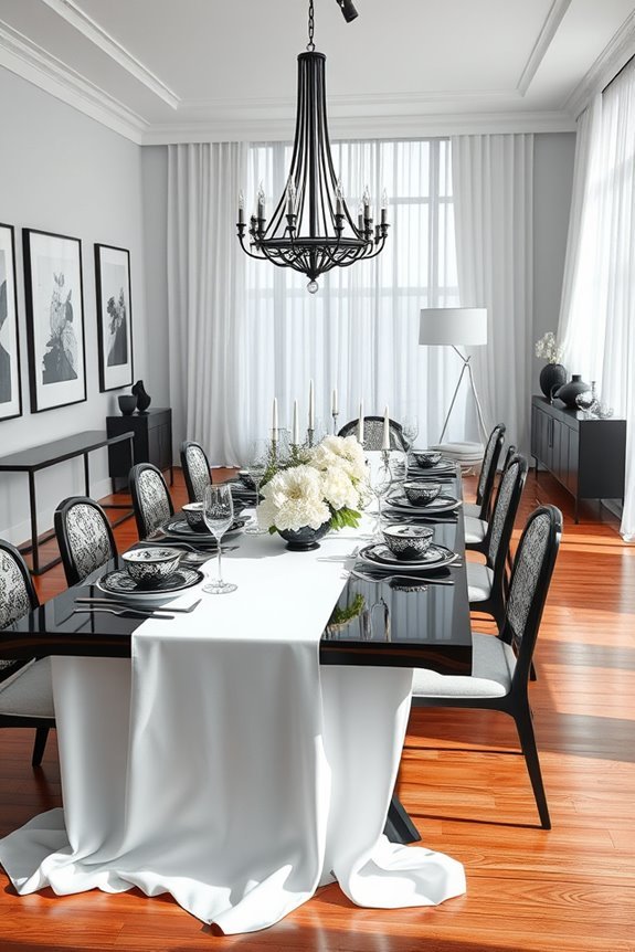 elegant festive dining decor