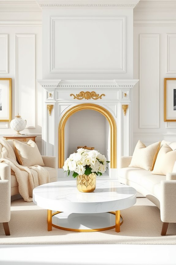 elegant fireplace with glamour