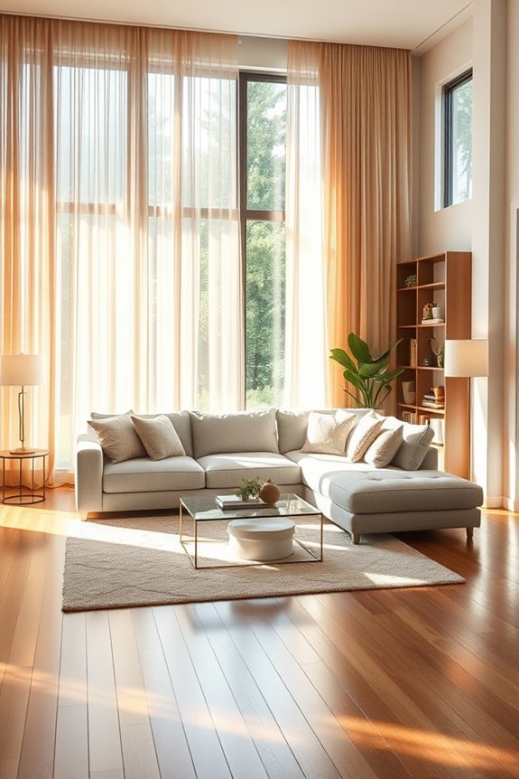 elegant floor to ceiling curtains