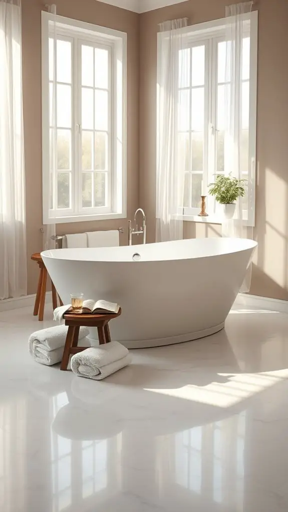 elegant freestanding bathtub oasis