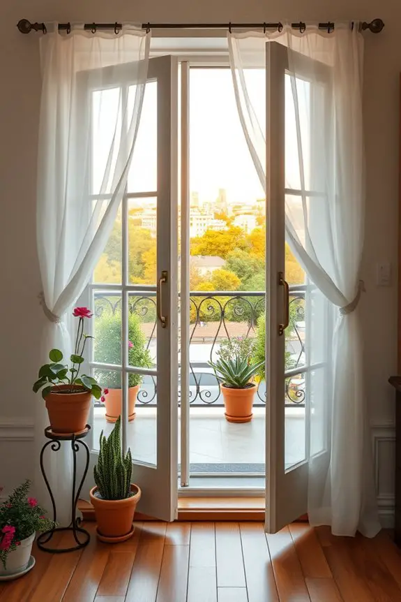 elegant french balcony doors